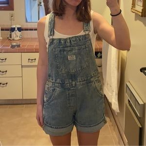 Levi’s vintage short overalls / shortalls in light indigo